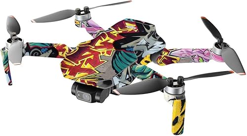 Miniatura 2 de MIGHTY SKINS MightySkins - Compatible con DJI Mini 2 Dron portátil - Graffiti Wild Styles  Funda protectora de vinilo duradera y única  Fácil de