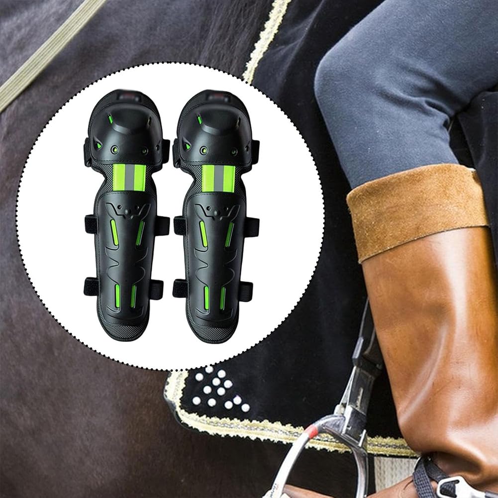 Ginocchiere Moto Traspirante, 4pcs Ciclismo Ginocchiere E Gomitiere Moto Adulto Guscio Protettivo in PP Antiurto per Snowboard, Equitazione, Sci, Motocross