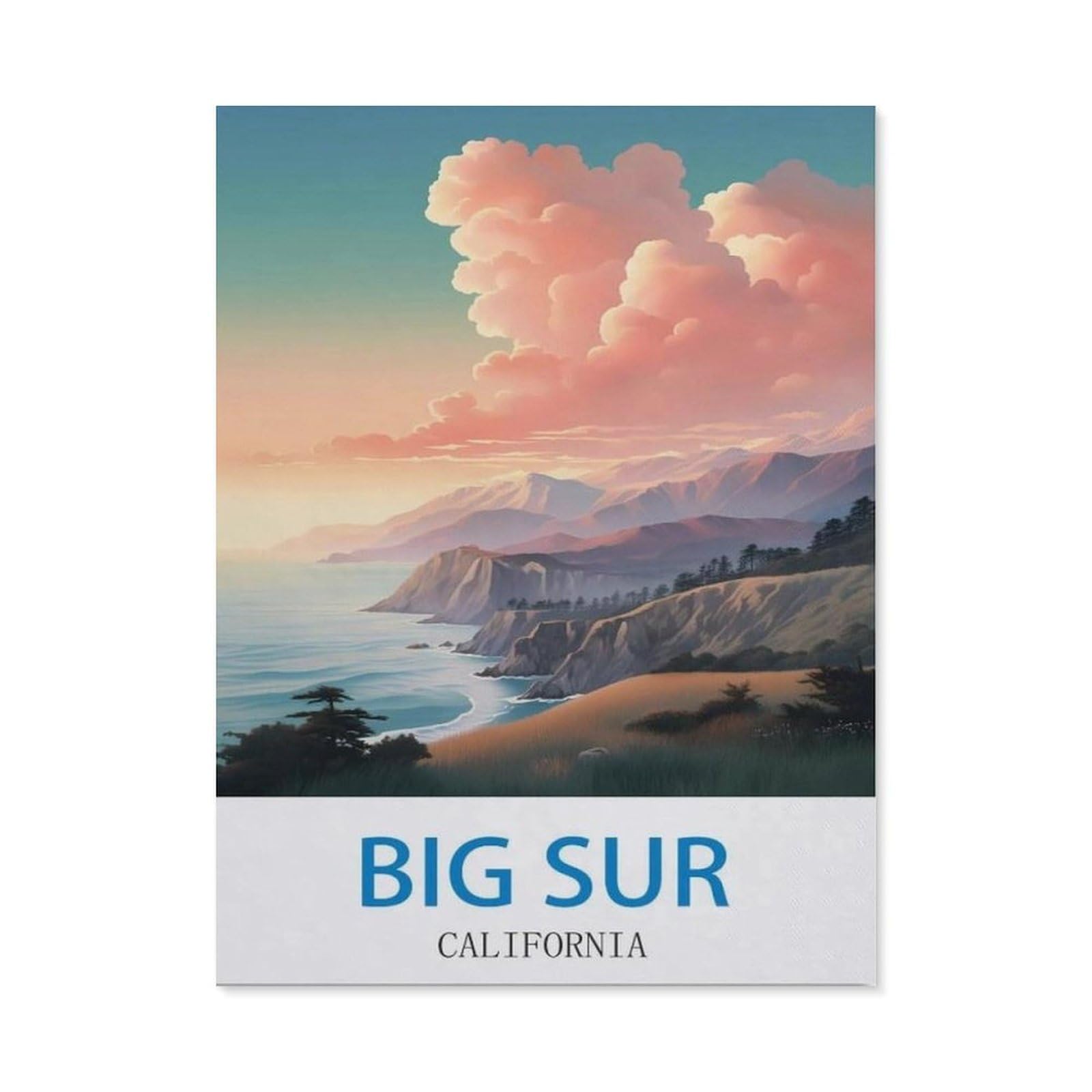 BEAYODKP DIY Diamond Art Kits，Big Sur California（50x60cm）