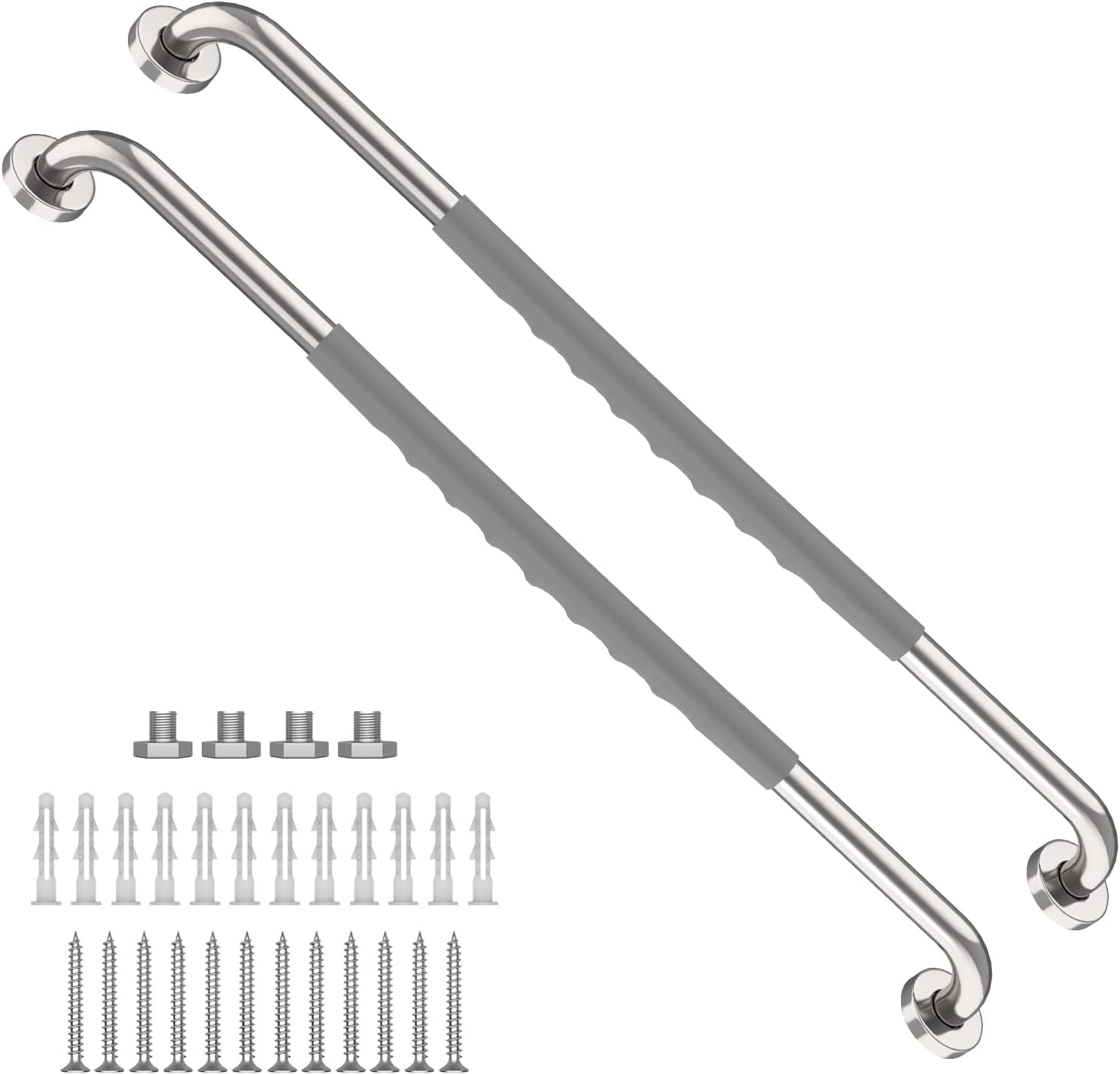 32 Inch Shower Grab Bar 2 Pack, Munzong Chrome Stainless