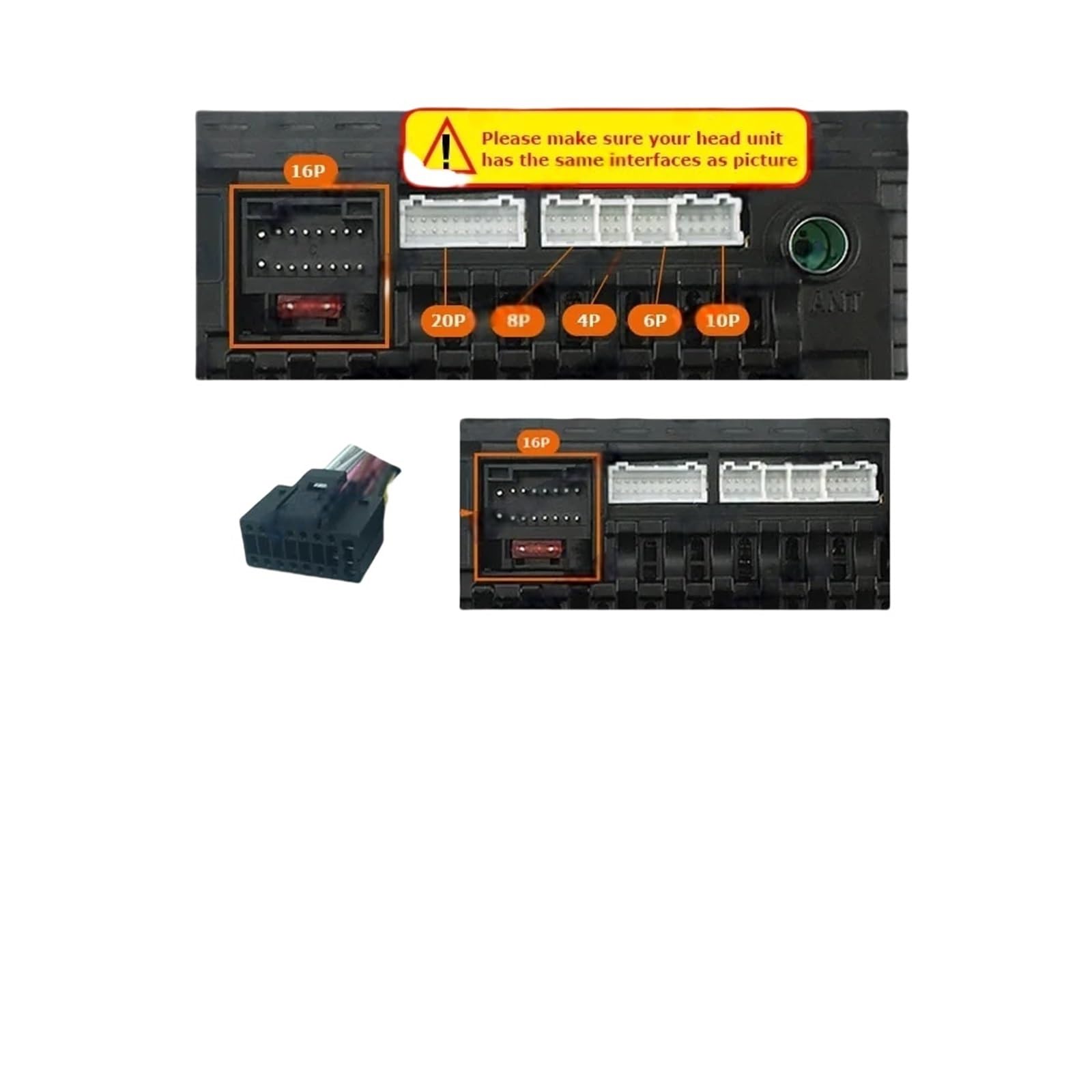 Compatible con SAAB 9-3, conector de cable estéreo para automóvil, decodificador de bus CAN, accesorios de radio Android, adaptador de arnés de cable de alimentación SAC1