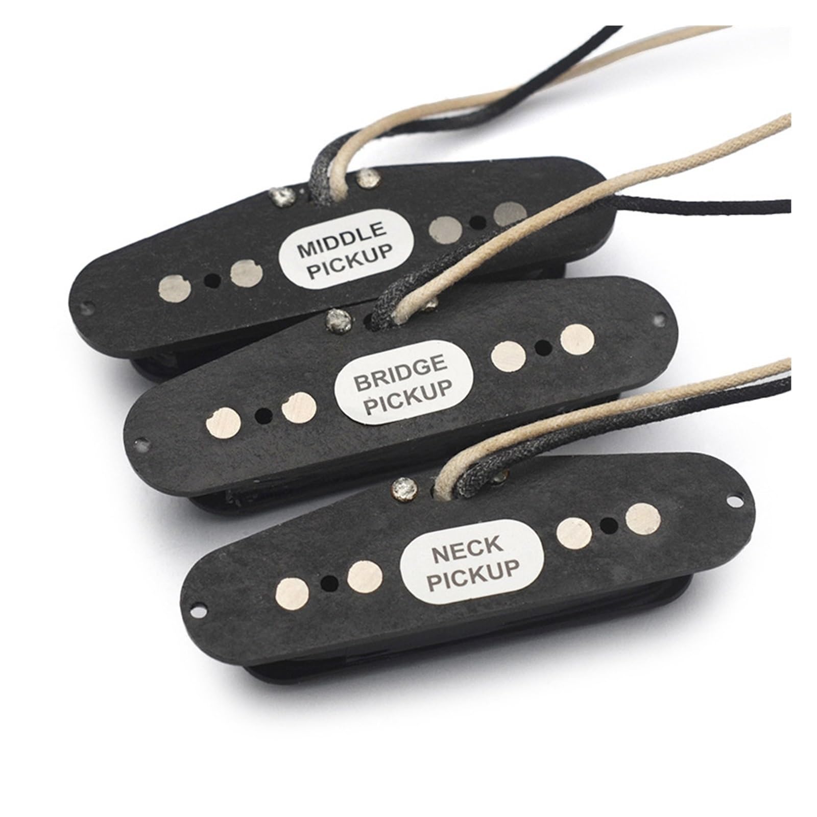 Przetworniki Gitarowe Przetwornik Single Coil Do Gitary Akustyczno Elektrycznej Z Przeplotem Magnetycznym Z Klipsem Z Płyty Pilśniowej I Futerałem(Middle)