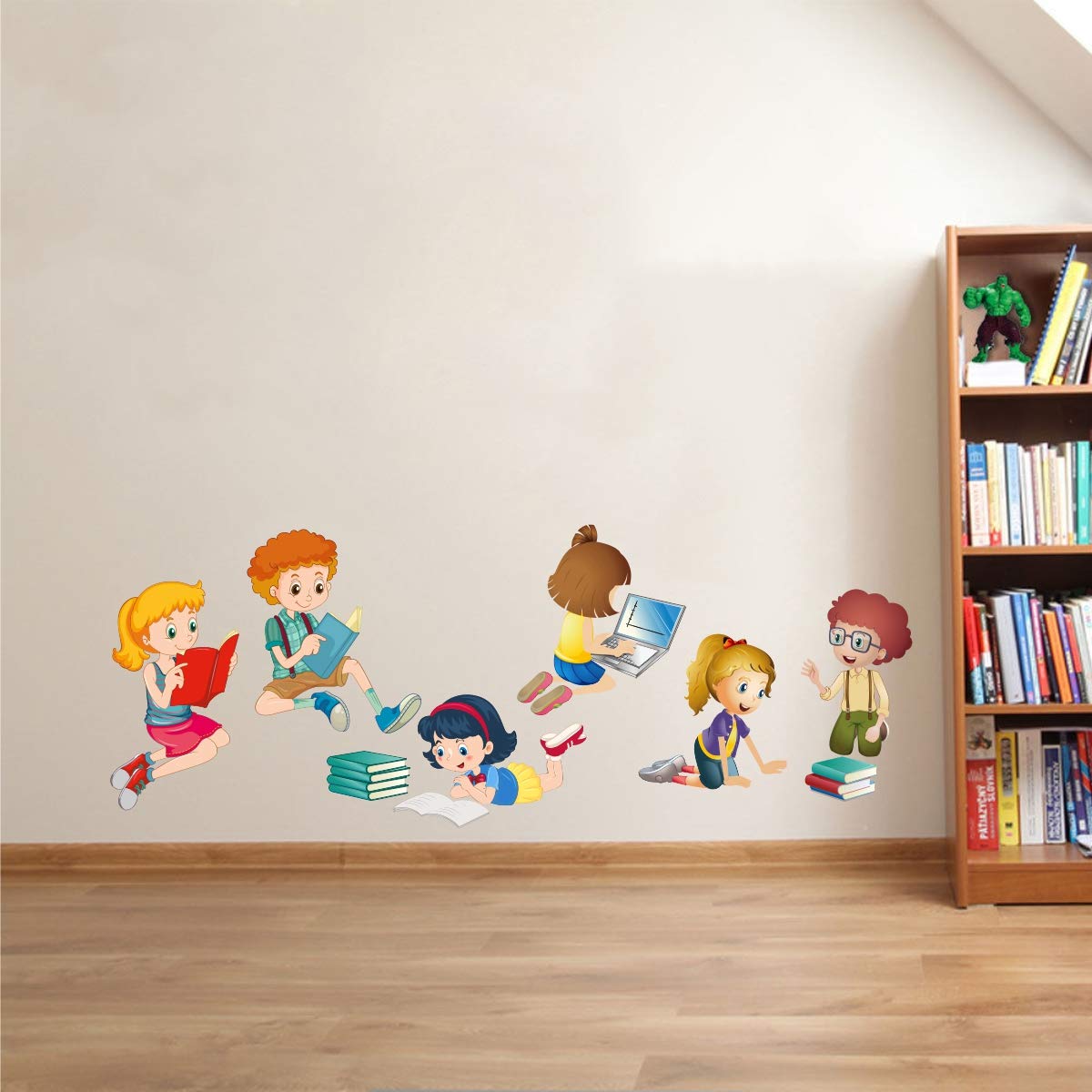 Decal O Decal Vinyl Kids Reading Books Wall Stickers (Multicolor), Pack of 1 (B082B2J43F) Amazon Price History, Amazon Price Tracker
