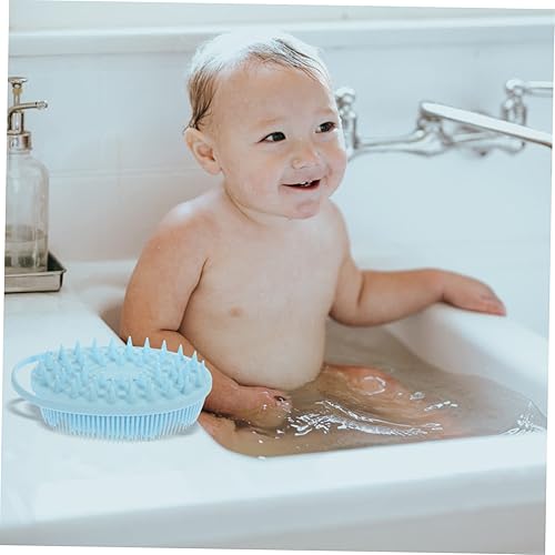 Miniatura 3 de Vaguelly Sensory Brush with Soft Silicone Bristles for Bath Dual Sided Body Scrubber with Hanging Hook Gentle Exfoliating and Sensory Training Safe