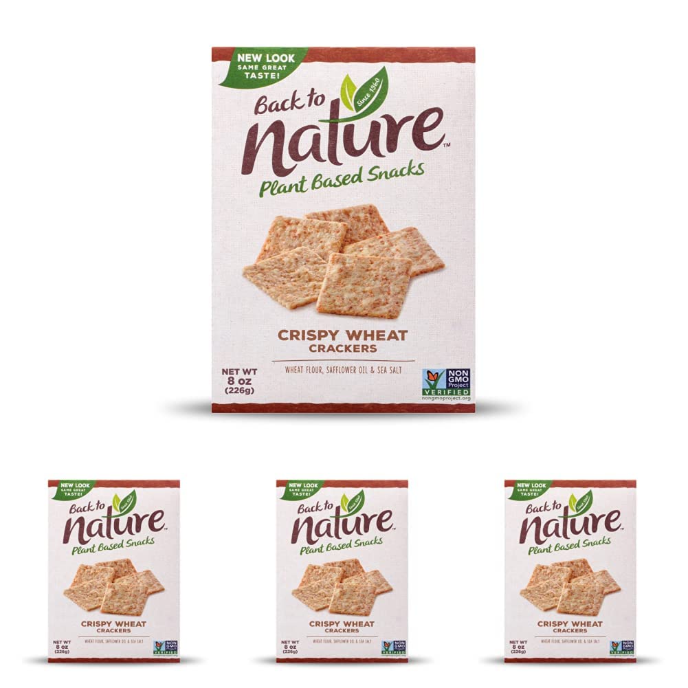 Photo 1 of *11/13/2023* Back to Nature Crackers, Non-GMO Crispy Wheat, 8 Ounce (Pack of 5)