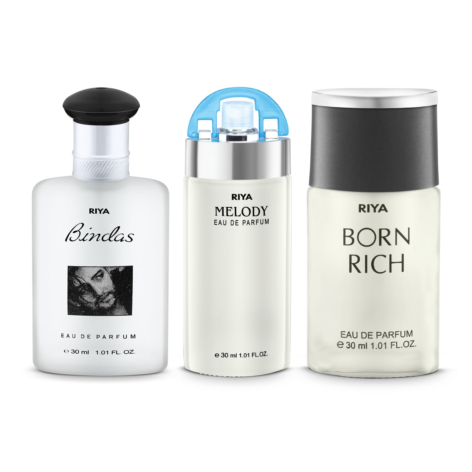 Riya Melody, Bindas and Born Rich Perfume, Combo of 3, 30ml. Each-image-46