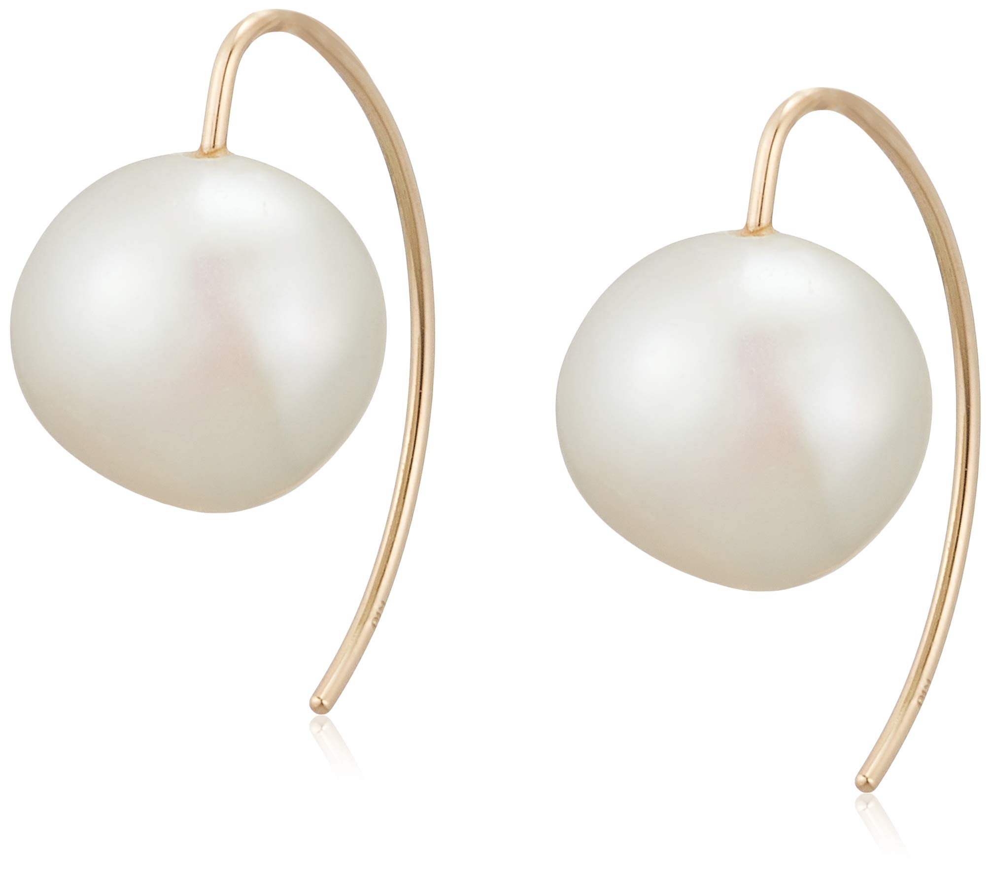 anq. アンク】K10YG パール惑星ピアス 淡水パール Amazon.co.jp: anq