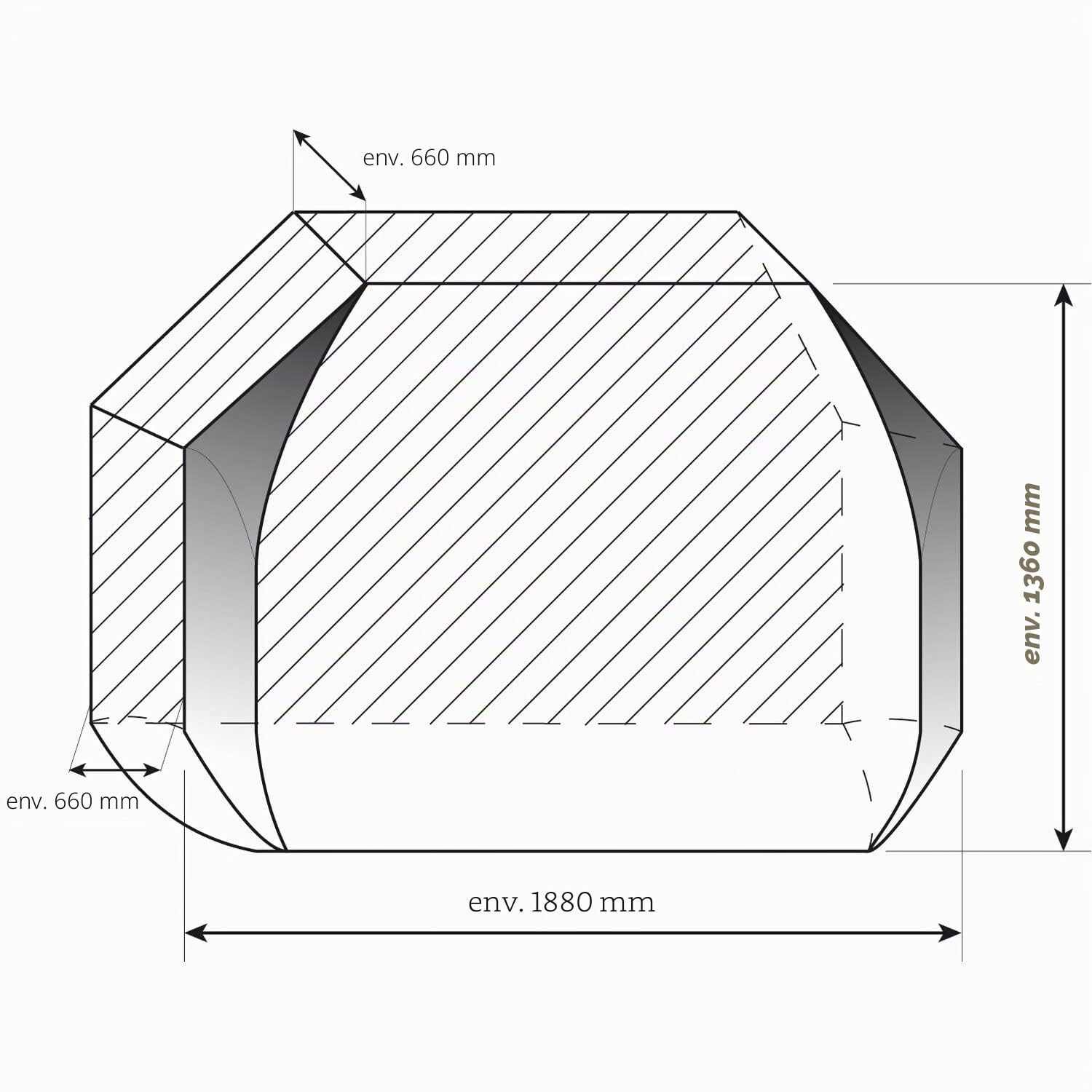 Hindermann Basic Zwoo Housse de Protection pour 4 vélos