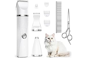 Cat Hair Trimmer for Butt: Bautrium 3-in-1 Pet Clipper Kit