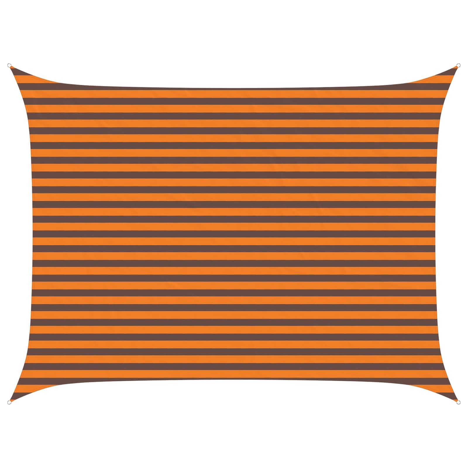 vidaXL Sun Shade Sail Orange and Brown 4 x 3 m 100% Polyester Oxford, Outdoor Shade, UV-Resistant, Rectangular Canopy, Polyester Cover, Modern Terrace, Water Resistant Poolside — image 1