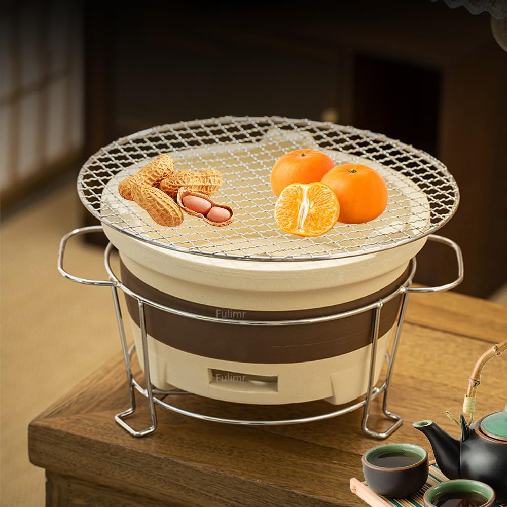 新品未使用 全体60 プロパンガス 直火式 炭火焼き ガス用七輪 新品未