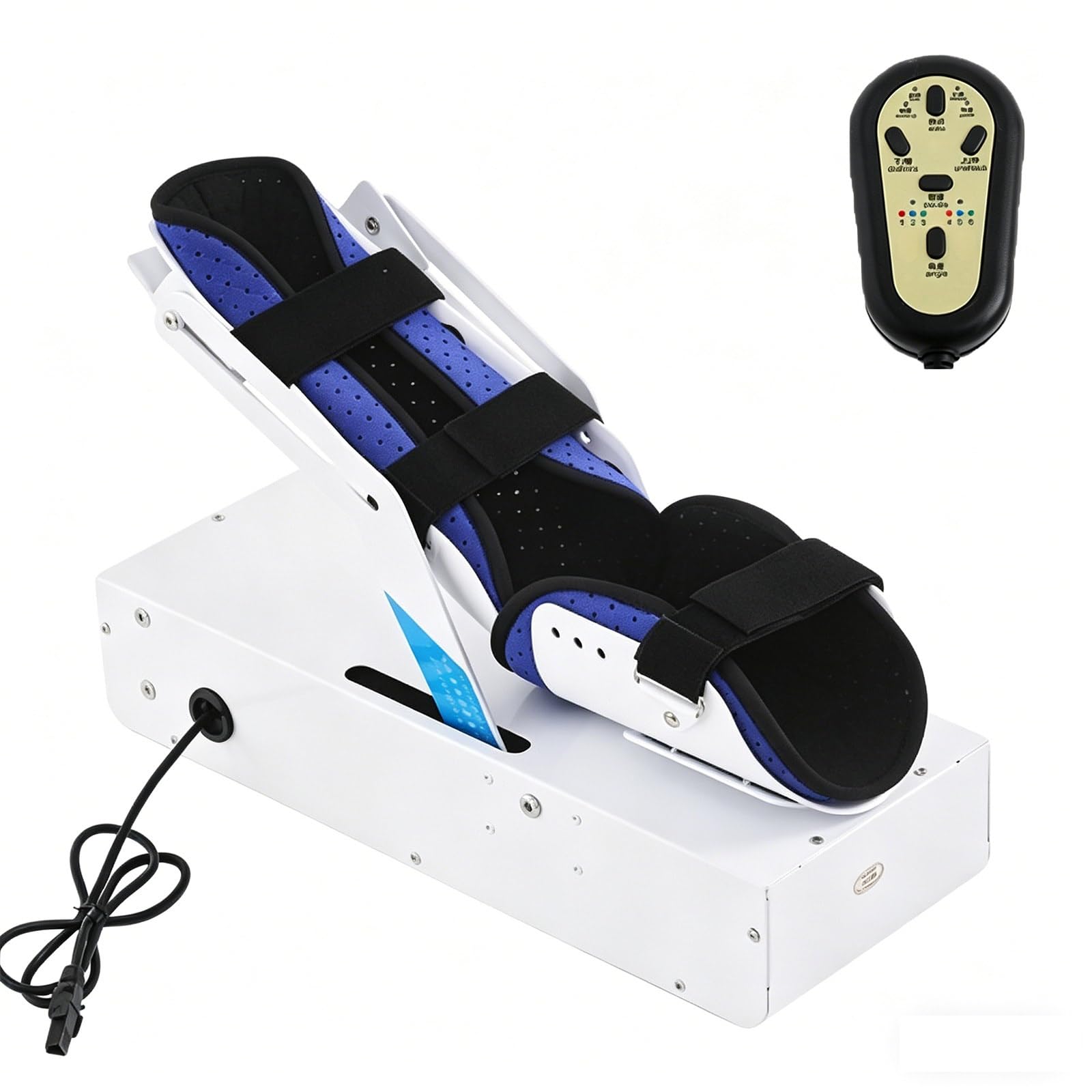Dispositivo elettrico per la riabilitazione dell'articolazione del gomito 48W, Supporto ergonomico per l'avambraccio,binario scorrevole, -5°-145° per allenamento della mobilità post-operatoria