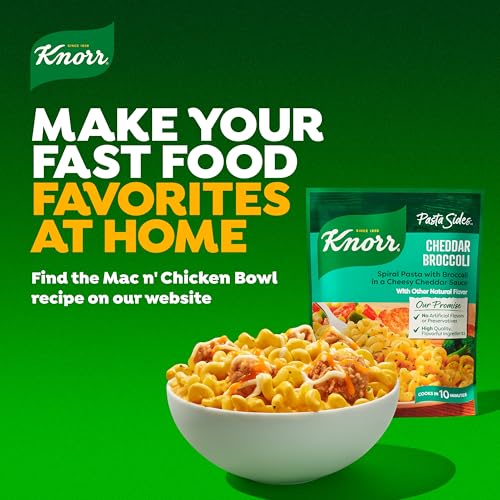 Knorr Pasta Sides, Cheddar Broccoli, 12 Count, 4.3 oz, Easy Meal Starter - image 6