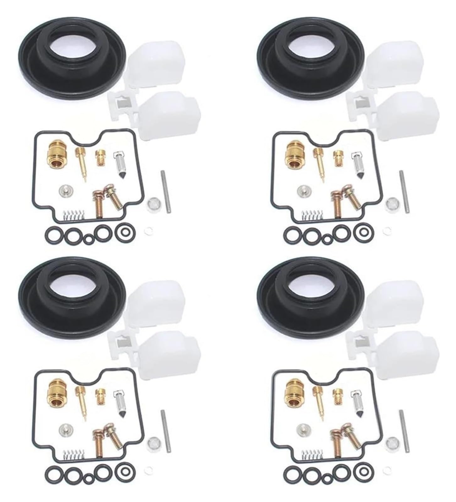 Per Yamaha Per VStar 1100 XVS1100 1999-2005 Kit Riparazione Carburatore Motocicletta Vite Dell'aria Membrana Stantuffo Coppa Dell'olio Galleggiante Moto Carburatore
