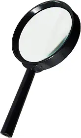 Lupa Lente com 75mm De Diametro com Cabo - 01 Unidade, Western, 2455, Multicor