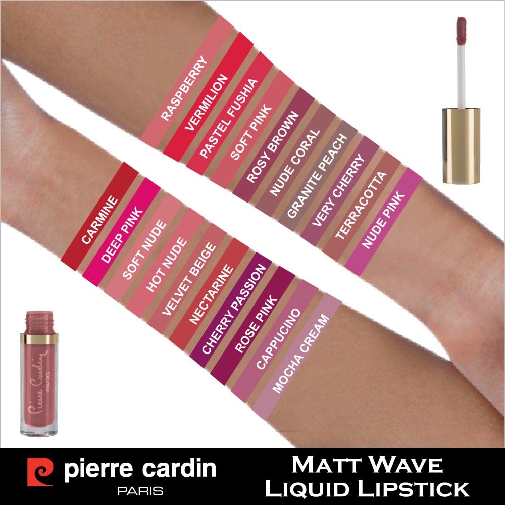 Pierre Cardin Matt Wave Liquid Lipstick Mat Likit Ruj (Nude Coral)