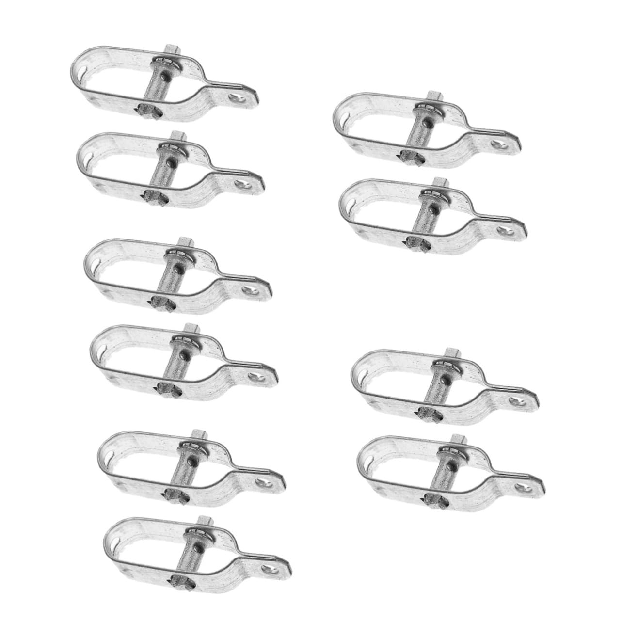 PartyKindom 5 Ensembles Tendeur De Fil Métallique Tendeur Grillage Clips Cable Tendeur De Corde Câble De Verrouillage Piquet Cloture Tendeur De Métal Tendeur De Câble Acier A3 2 Pièces * 5