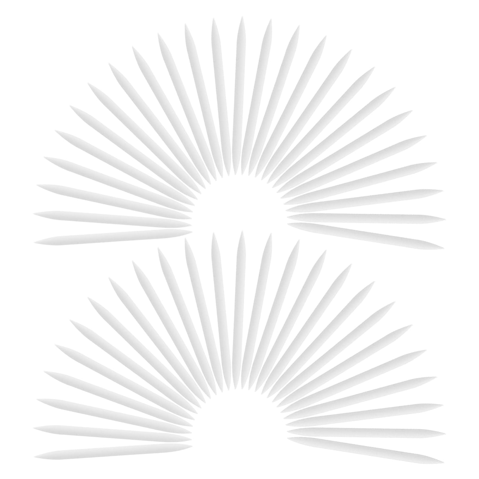 Beatifufu Eyeliner Brush Replacement Tips 50 Pack Soft Long-lasting Diy Makeup Brush Head Parts Universal Fit Precision