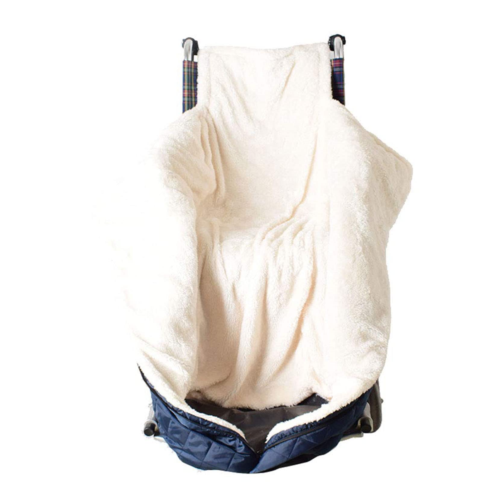 Manta con Cremallera para Silla de Ruedas, Forro de Cachemira, Impermeable, Forro Polar, Funda acogedora para Silla de Ruedas, Ajuste Universal para sillas de Ruedas manu