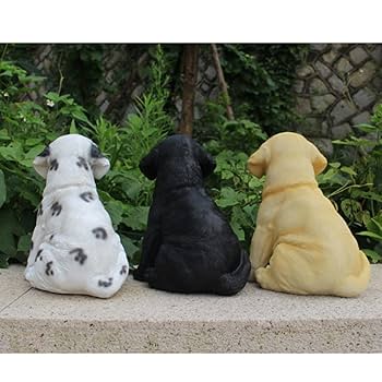 Amazon.co.jp: ガーデンオーナメント 犬 単品 置物 アンティーク