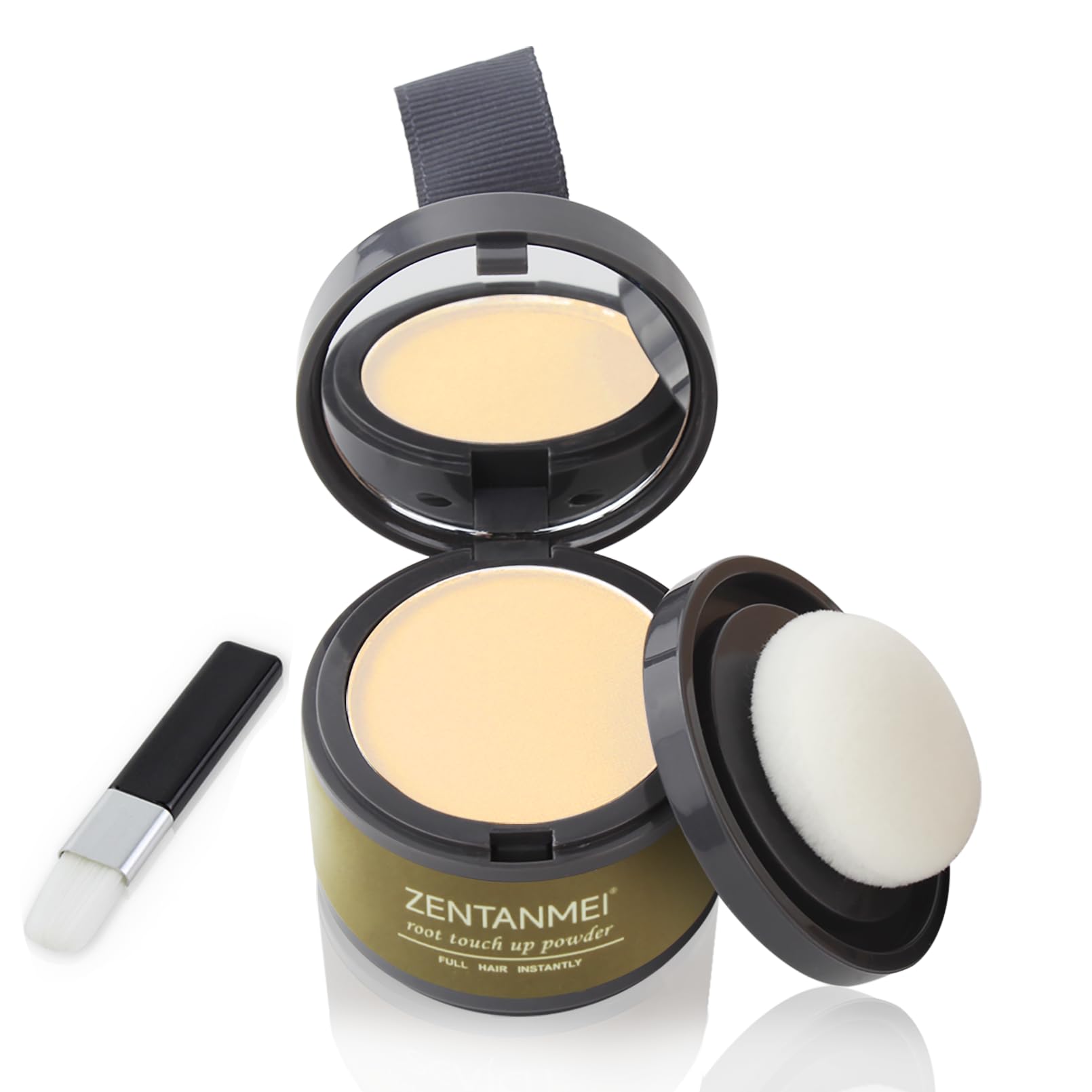 Root Touch Up Hairline Powder for Women & Men, Gray Hair Cover Up, Hairline Shadow Powder Waterproof & Windproof, 0.14 oz Root Cover Up for Thinning Hair (Light Blonde)