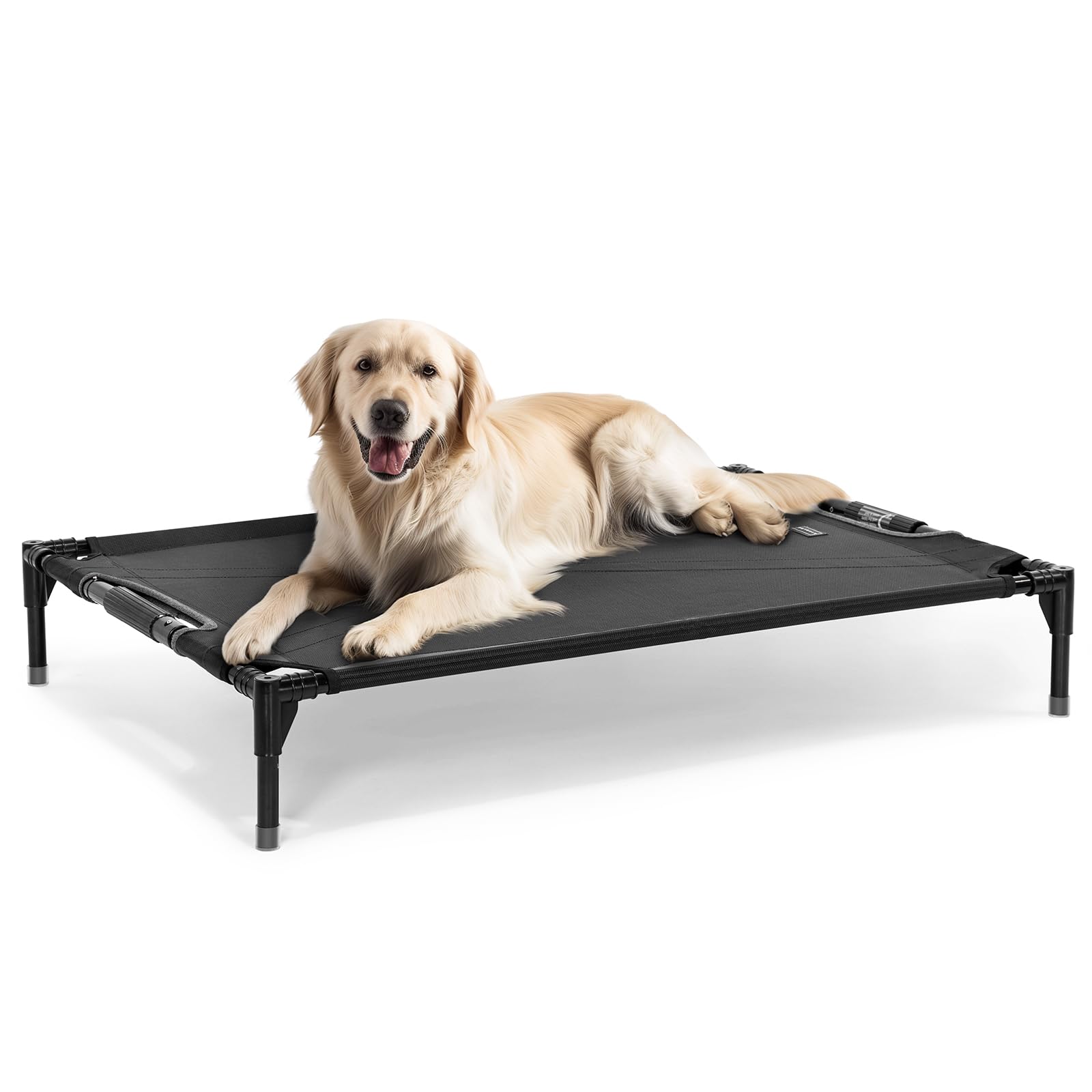 Petsfit Cooling Elevated Raised Dog Bed- Outdoor Pet Cot for Large Dogs, Upgraded Adjustable Firmness Pet Bed，Dog Hammock Bed with Durable Breathable