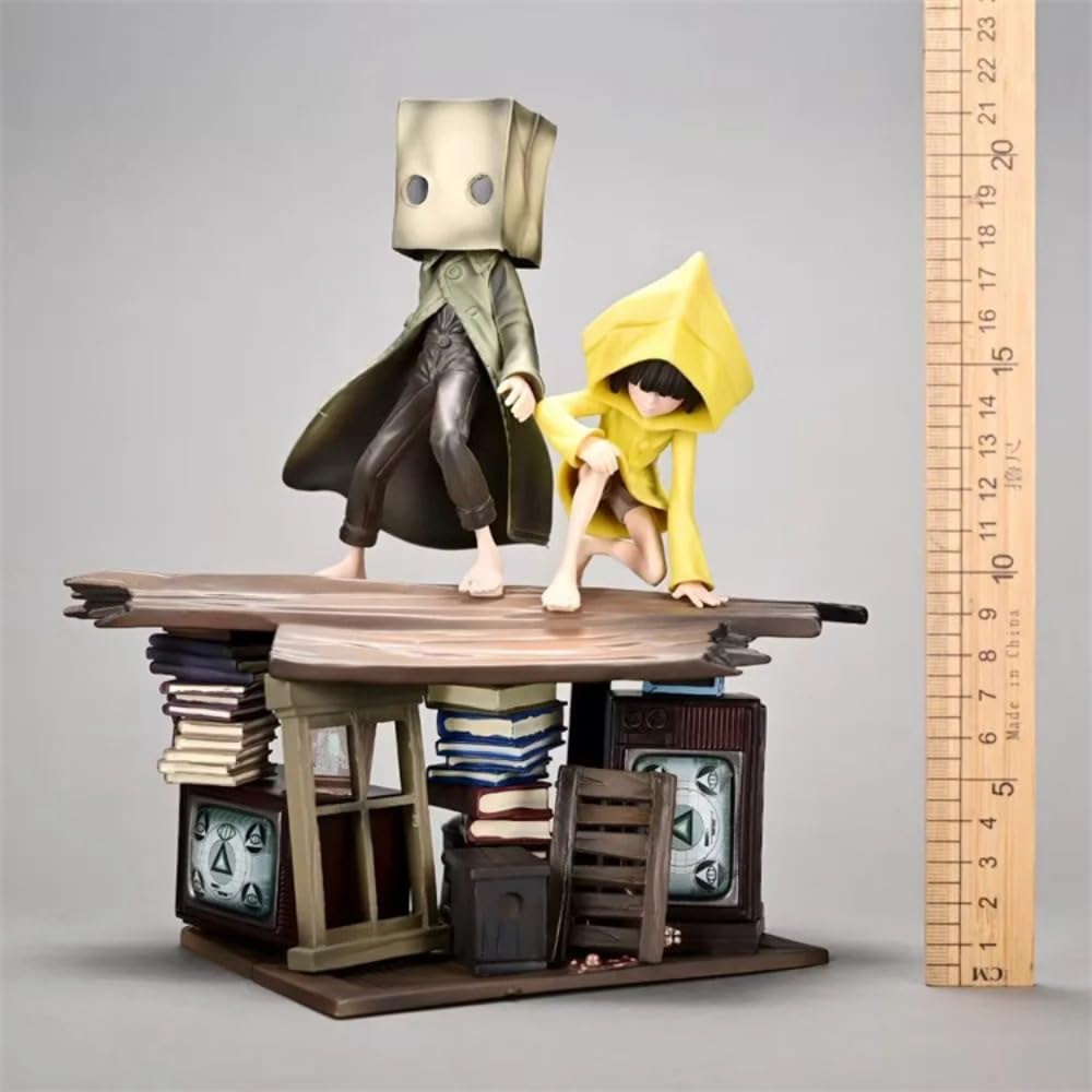 Little Six & Mono Figura - 22 cm Horror Adventure Scene Statue, Modello Personaggio da Collezione