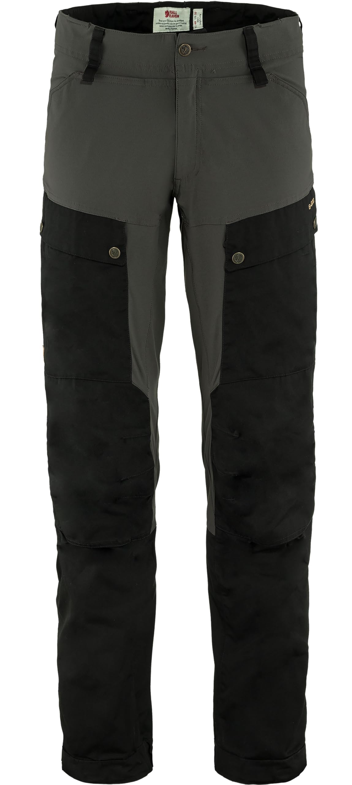 Fjallraven 87176-550-018 Keb Trousers M Pants Men's Black-Stone Grey Size 46/L