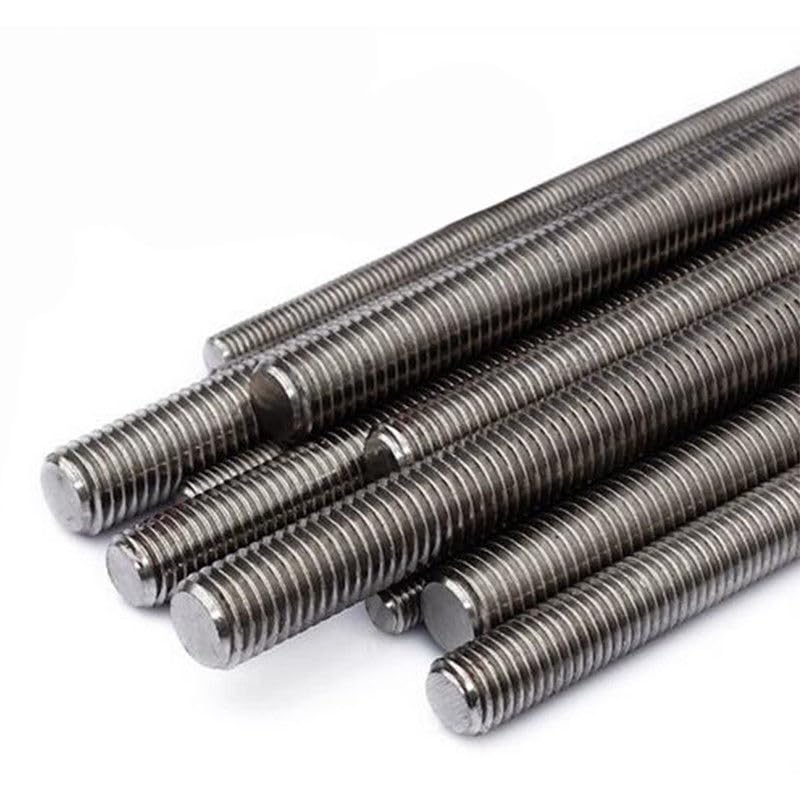 Threaded Rods 1pcs Full Threaded Bar 304 Stainles Steel Fully Metric Thread Rod Screw Bolt Stud(M12x250mm 1pcs)