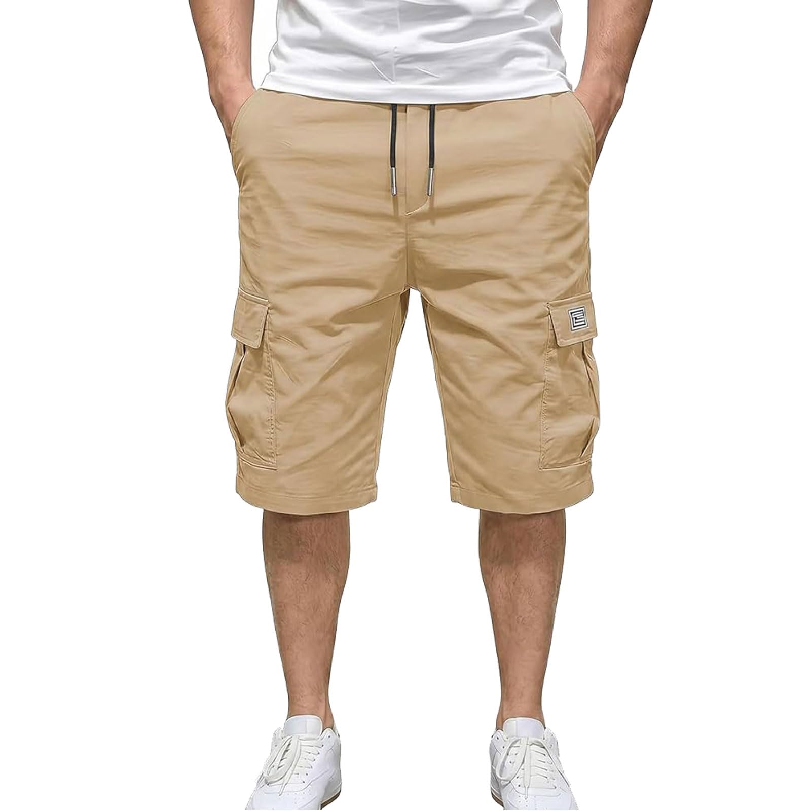 Men's Sport Cargo Shorts - 2026 New Men’s Casual Tactical Style Drawstring Stretch Cargo Shorts — view 9