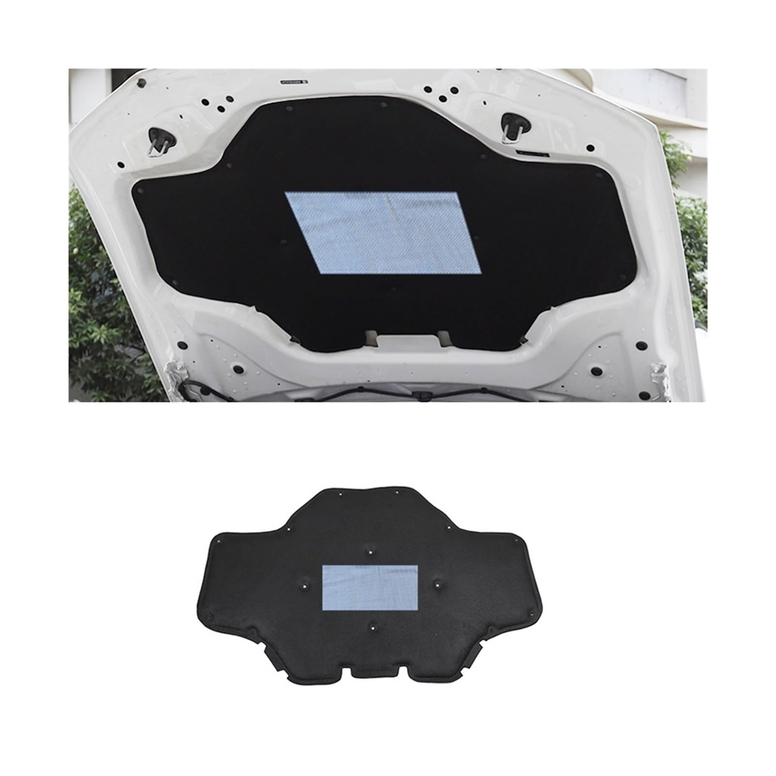 Sound Heat Insulation Cotton Compatible for BMW X3 G01 X4 G02 2018-2022Car Engine Hood Heat Soundproof Deadener Cars Accessories(Black)