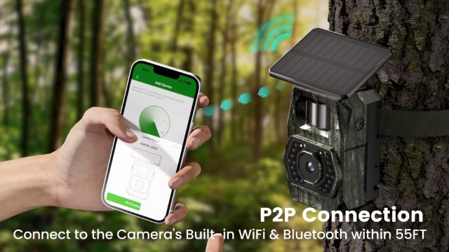 Amazon.com: MAXDONE Solar Trail Camera WiFi Bluetooth, 4K 64MP
