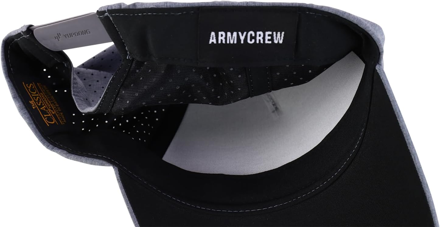 Armycrew XXL Oversize 5 Panel Perforated Premium Snapback Cap