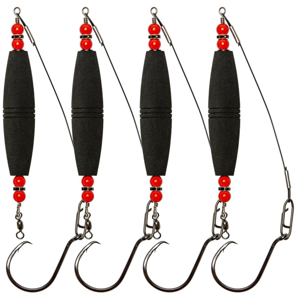 HELEMIY 4pcs Catfish Float Rigs Fishing Bobbers Popping Corks Catfishing Equipment