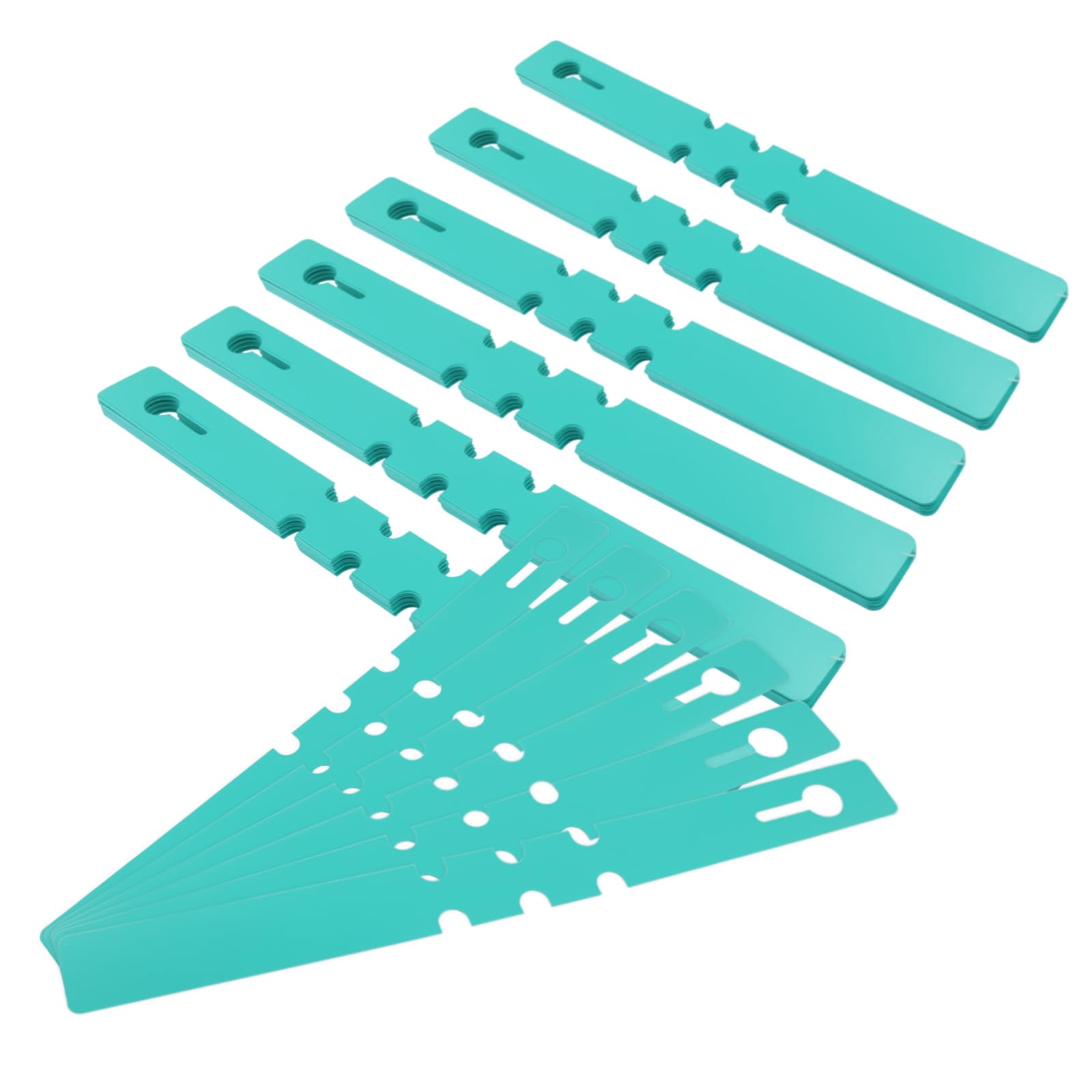 Verkelly 120 PCS Adjustable Plastic Plant Tree Tags - Waterproof Wrap Around Labels, Reusable Garden Markers(Green)