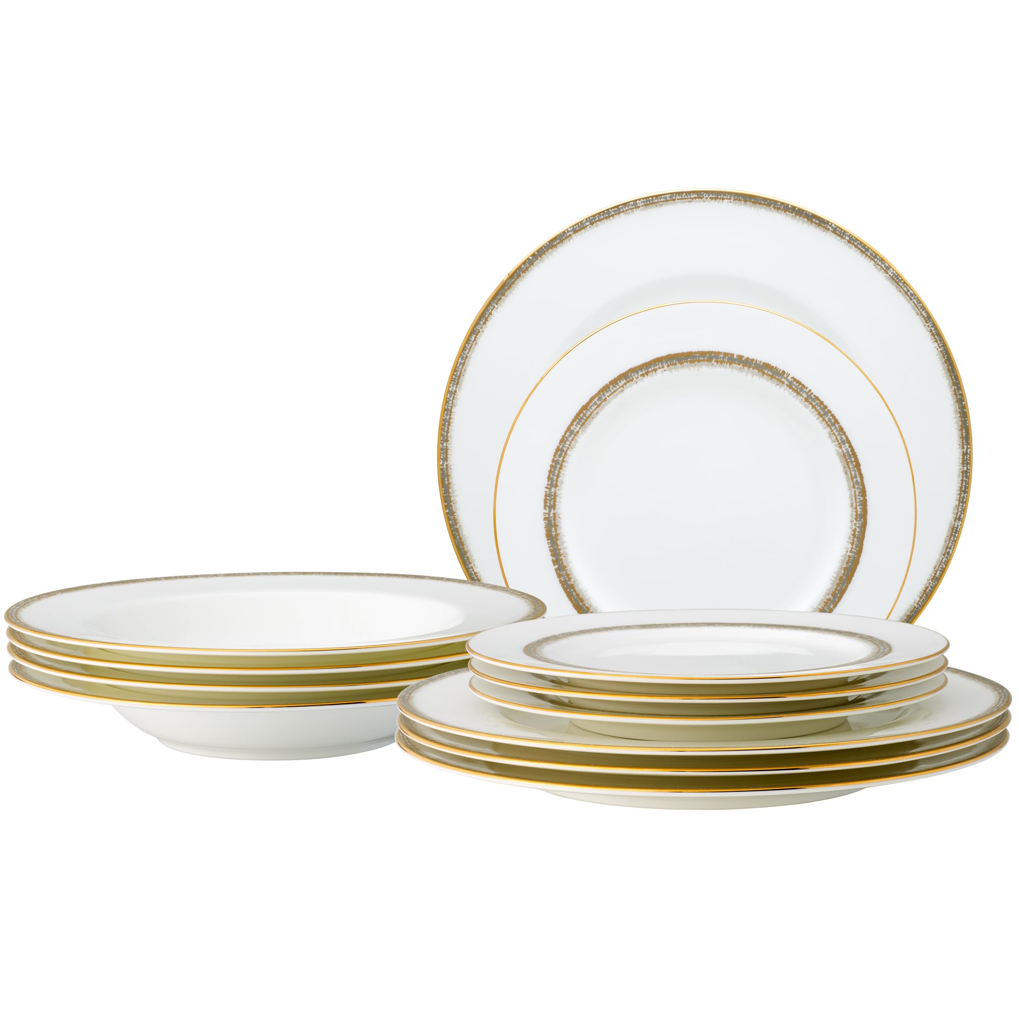 Haku 12-Piece Set, Service for 4 in White