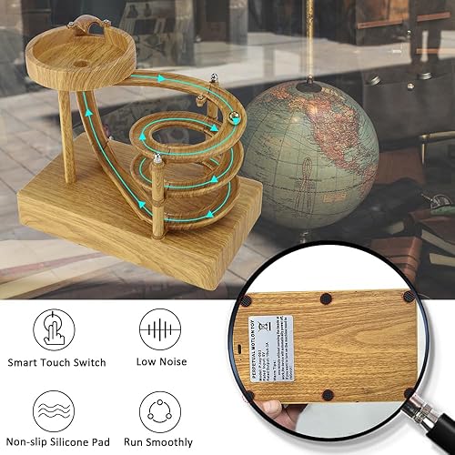 Miniatura 9 de Kinetic Art - Máquina de movimiento perpetuo, modelo de energía cinética de equilibrio físico, artilugios de física Newtons, juguetes de bola