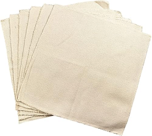 Tela de aguja perforadora -6 piezas de tela de costura de lino para bordado de bricolaje artesanías