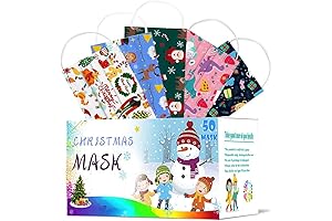 Kids Disposable Christmas Face Mask