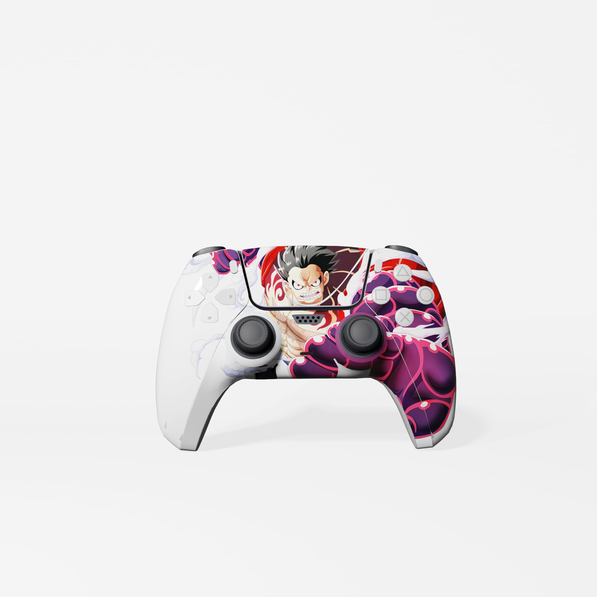 MaD Vision Skin Kit pour PS5 Version Standard/Disque Mod. One Piece, Film adhésif HD de qualité 100% Vinyle résistant aux Rayures + Lot de 4 Paires de Patins en Caoutchouc pour Manette Playstation 5 - 4
