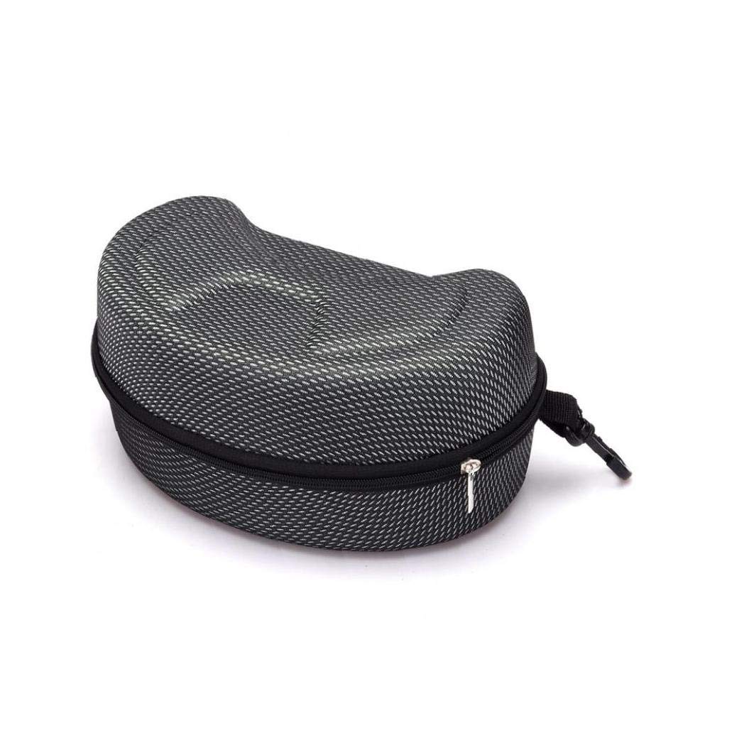 2PCS EVA Storage Case For Safety Glasses & Ski Goggles – Zippered Protective Case With Hook