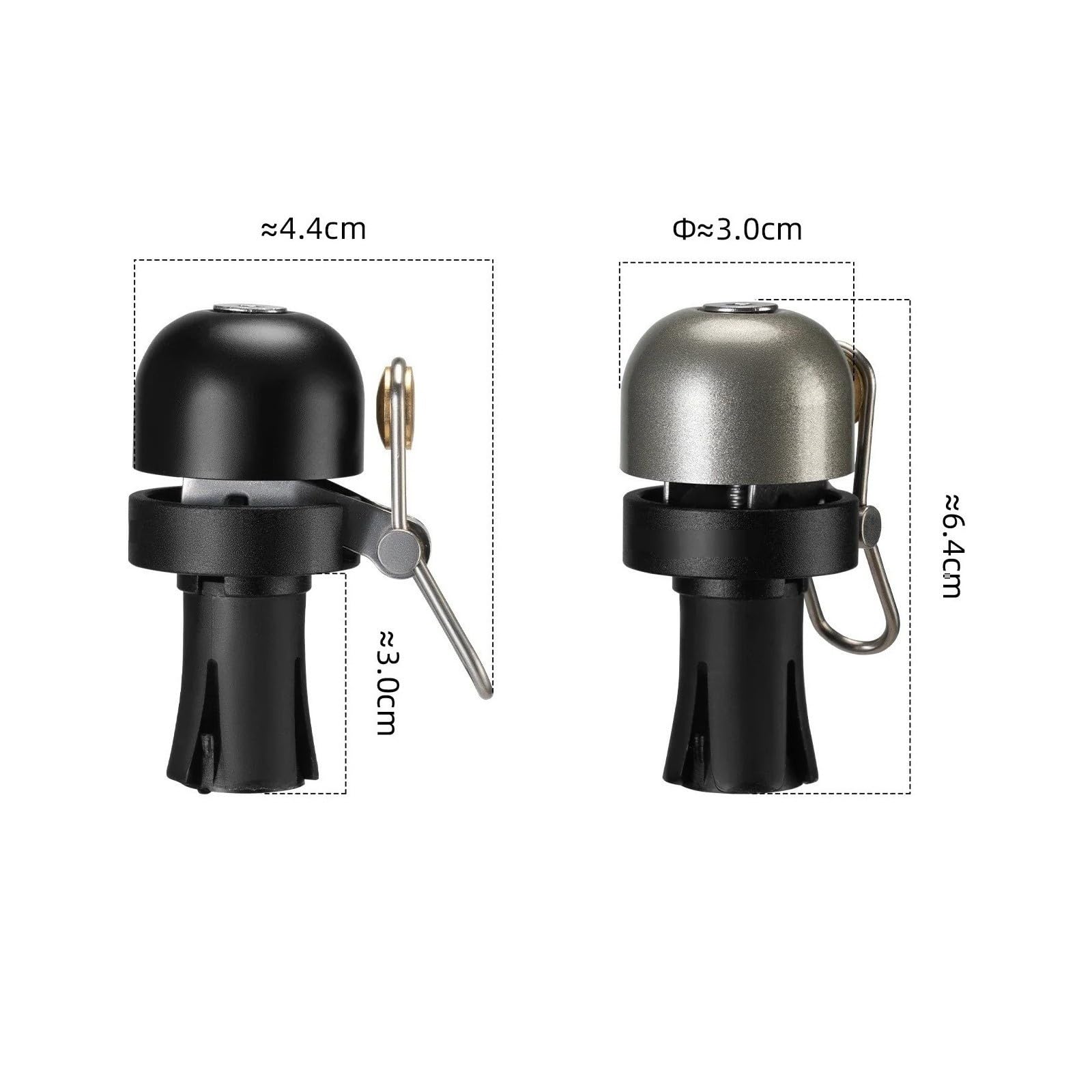 Sonnette de vélo, adaptée aux vélos Montagne et Route avec Guidon 22,2 mm