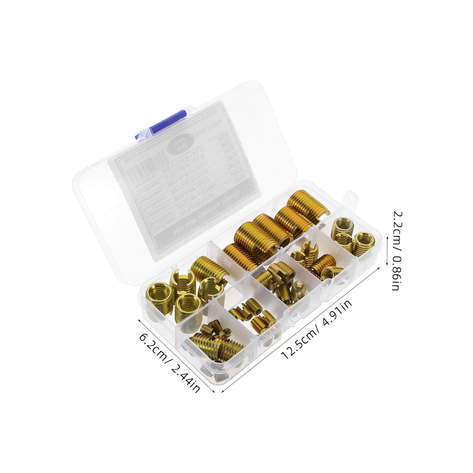 Beatifufu Metric Screw Assortment Kit Thread Repair Tool Carbon Steel Thread Repair Inserts