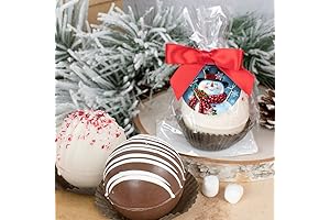 Christmas Snowman Hot Chocolate Bomb Gifts: Peppermint Flavored Surprise for Winter Wonderland Festivities