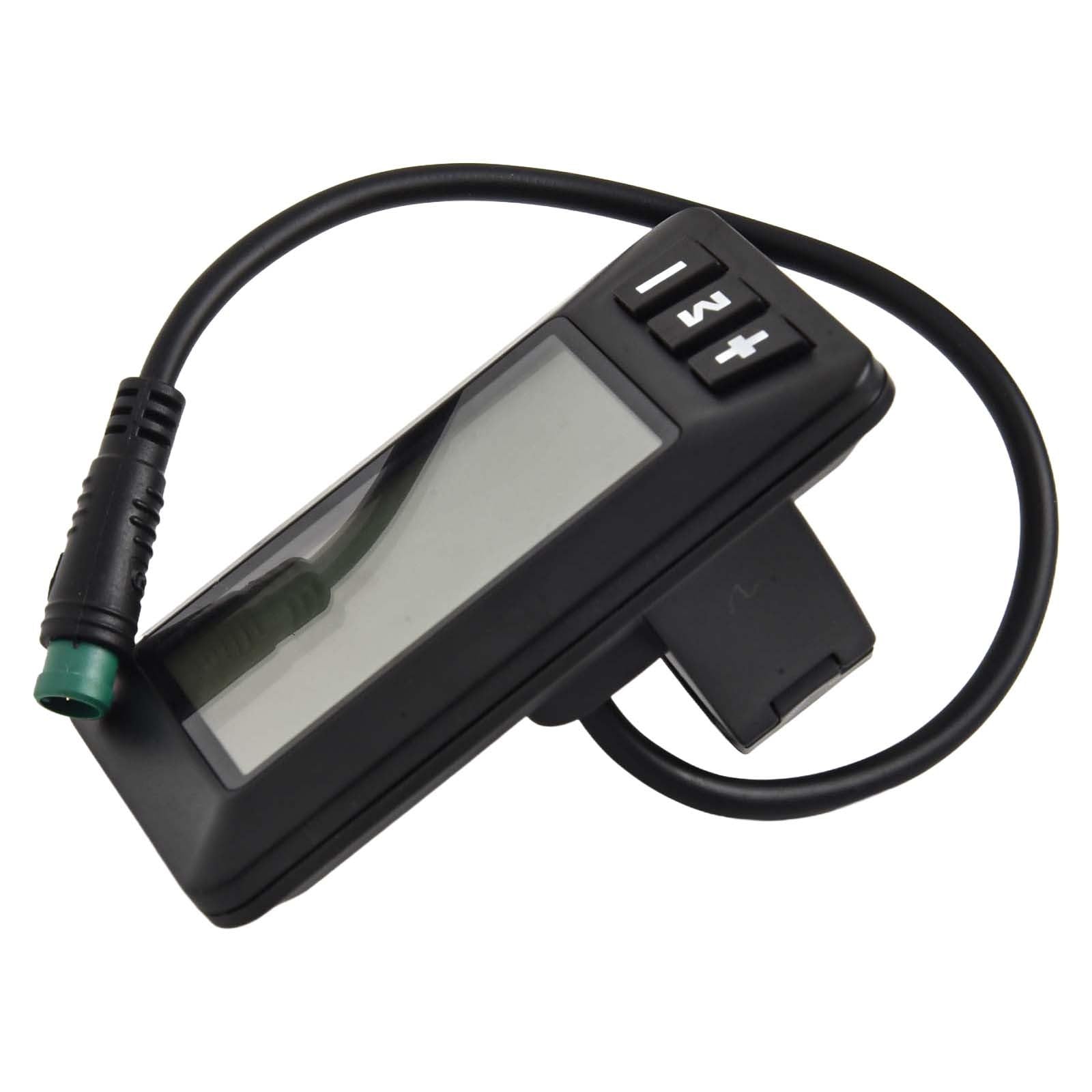 Display LCD impermeabile GD01 con connettore a 5 pin per biciclette elettriche, compatibile con impostazioni di tensione 24V/36V/48V