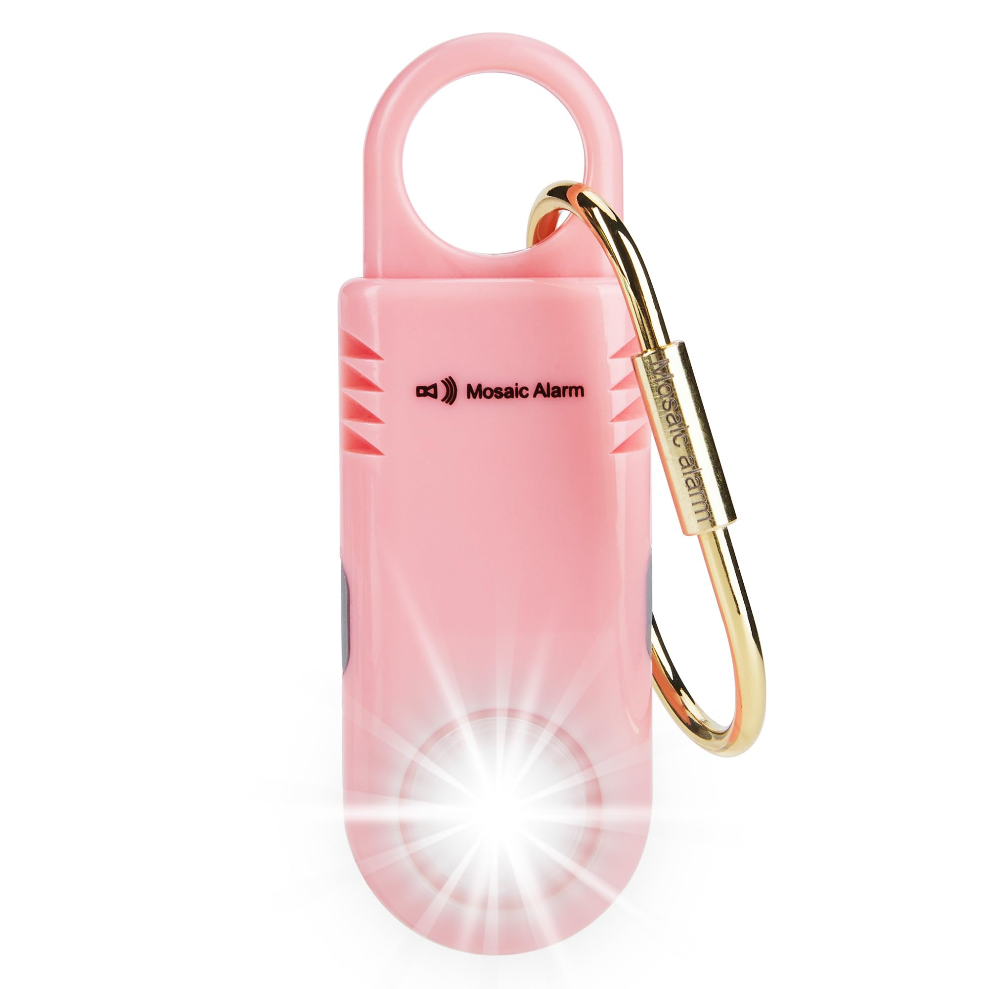 Alarma de seguridad personal recargable, linterna de 135 dB, mango antideslizante, llavero, sirena para mujeres, niñas, estudiantes, alertas de emergencia mutuas de localización SOS