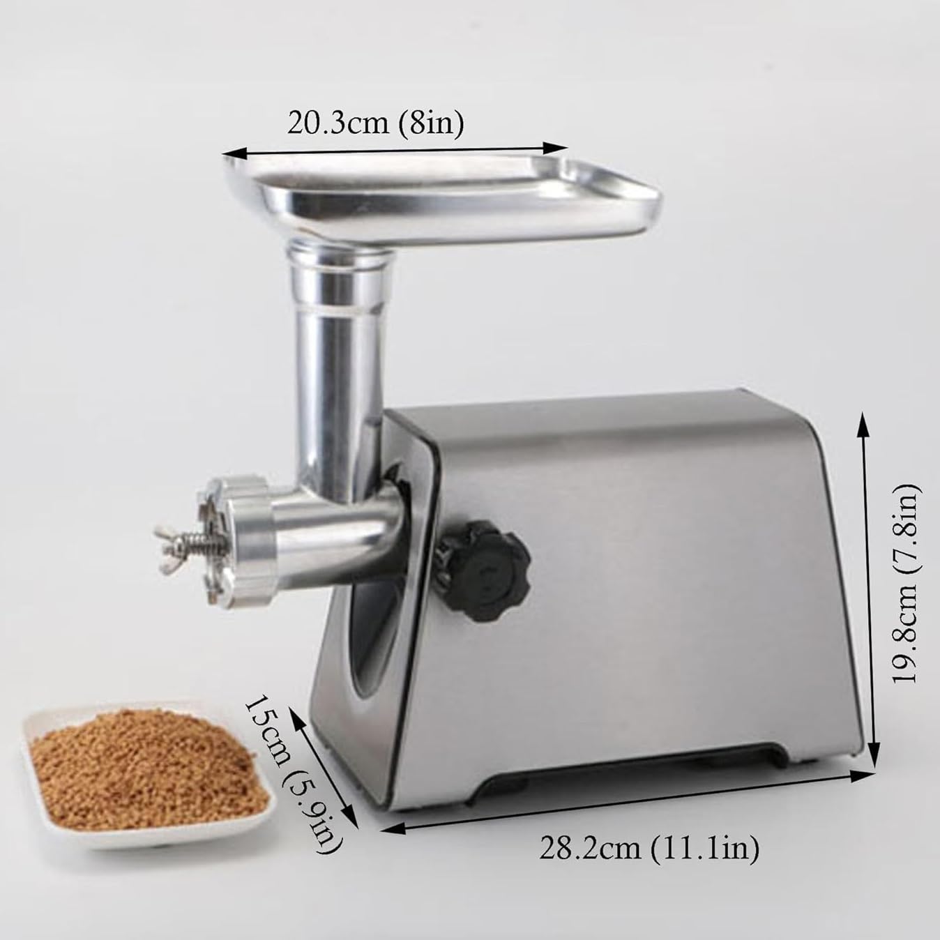 Máquina eléctrica de pellets de alimentación animal, máquina de pellets de acero inoxidable para mascotas, aves de corral, peces, animales de granja, 5 mm