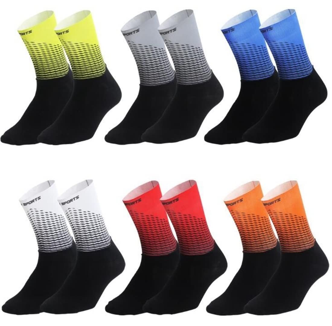 Radsocken 3 Paare Radfahren Socken Atmungsaktive Straße Fahrradsocken Outdoor Sports Racing Bike Compression Socken Neu