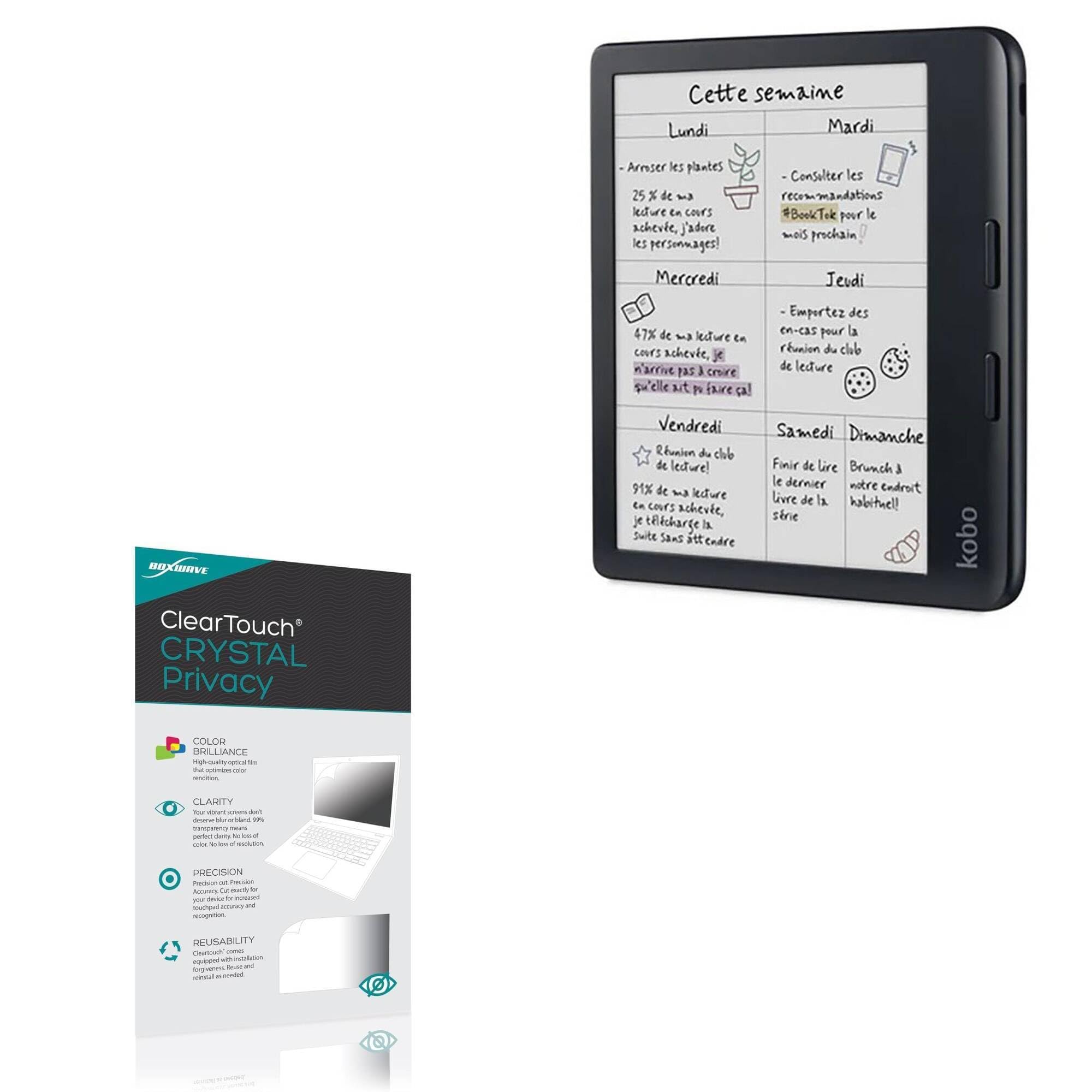 BROTECT 2 Stuks Privacy Screen Protector Voor Kobo Libra Colour 2024 - Anti-Spy, Blauwlichtfilter & Krasbestendig