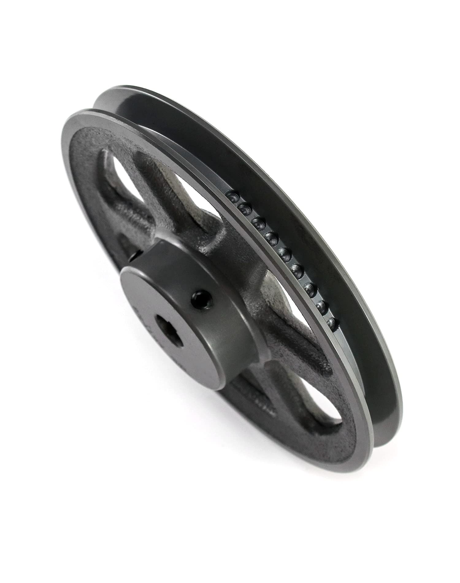 QWORK AK7158 Single Groove Web Sheaves, 6.95" OD 5/8" Bore V-Belt Sheave, A Belt Section, Cast Iron,for V-Belt — Amazon image 7